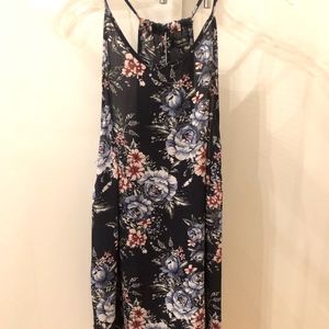 Blue Camisole floral Tank Top/Cami